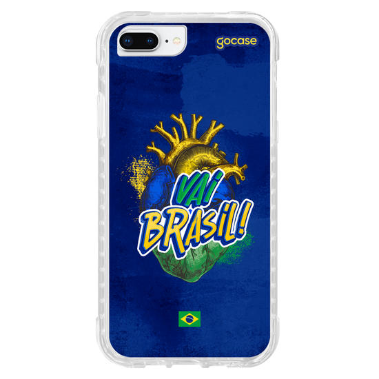 Capinha para celular  Vai Brasil Coração