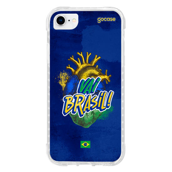 Capinha para celular  Vai Brasil Coração