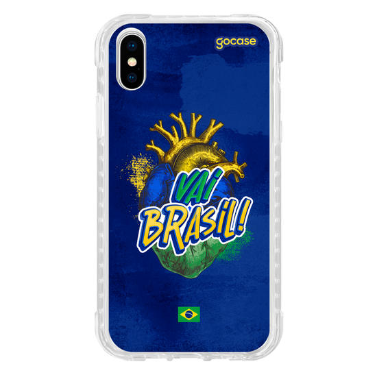 Capinha para celular  Vai Brasil Coração