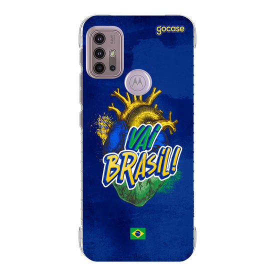 Capinha para celular  Vai Brasil Coração