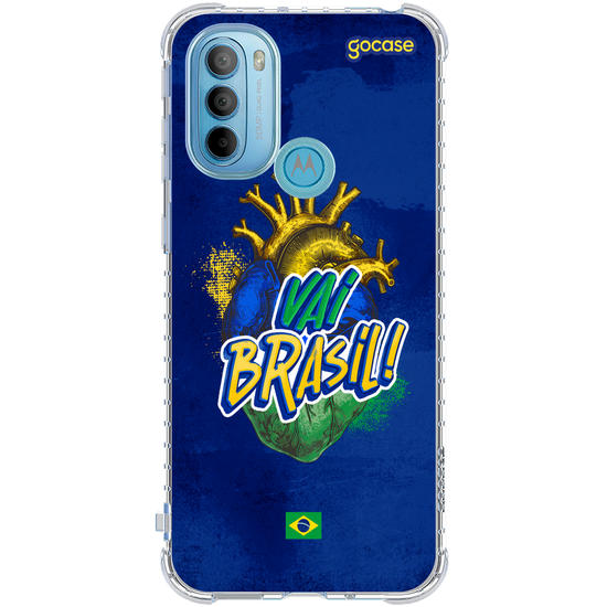Capinha para celular  Vai Brasil Coração
