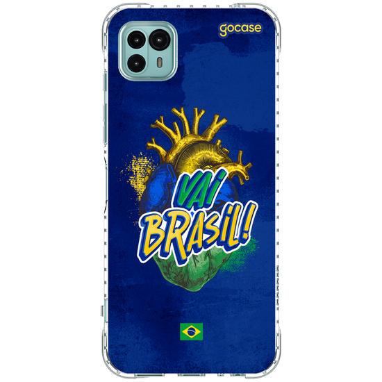 Capinha para celular  Vai Brasil Coração