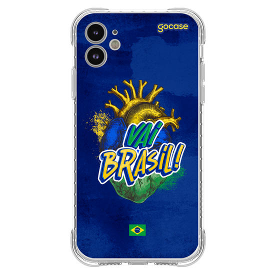 Capinha para celular  Vai Brasil Coração
