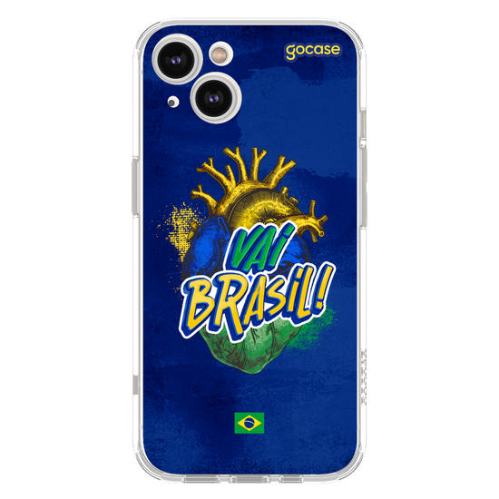 Capinha para celular  Vai Brasil Coração