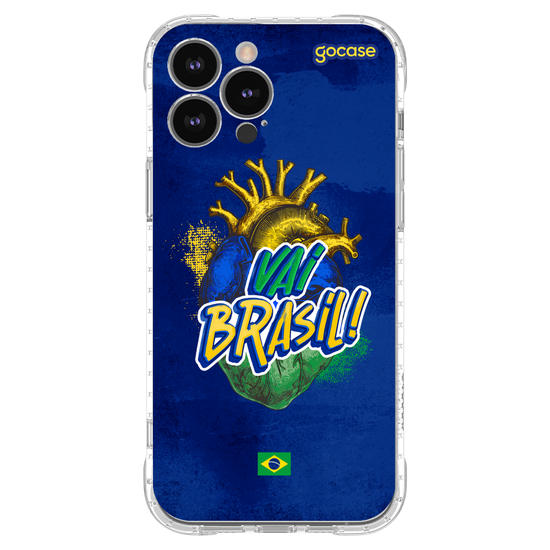 Capinha para celular  Vai Brasil Coração