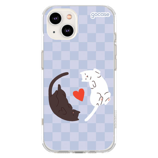 Capinha para celular Valentines Cats - Lovely