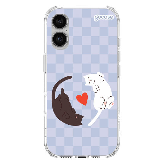 Capinha para celular Valentines Cats - Lovely