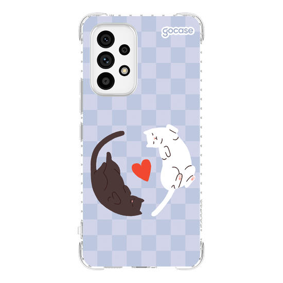 Capinha para celular Valentines Cats - Lovely