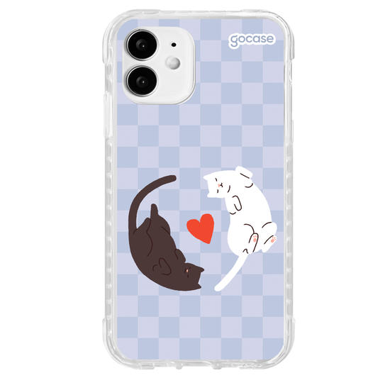 Capinha para celular Valentines Cats - Lovely