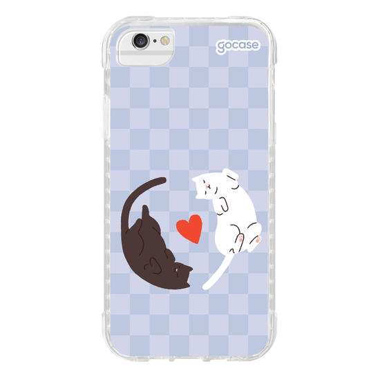 Capinha para celular Valentines Cats - Lovely
