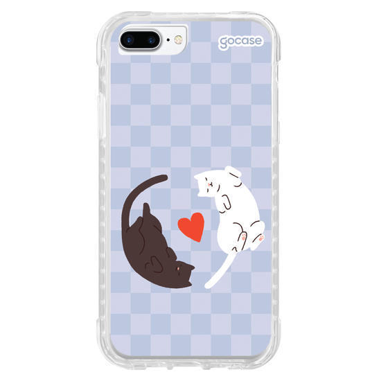 Capinha para celular Valentines Cats - Lovely