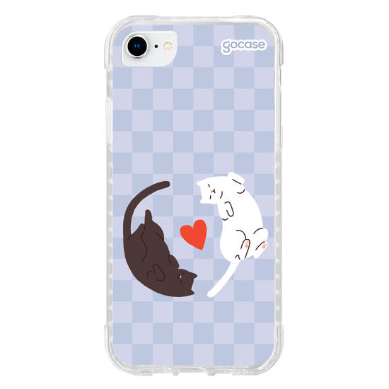 Capinha para celular Valentines Cats - Lovely