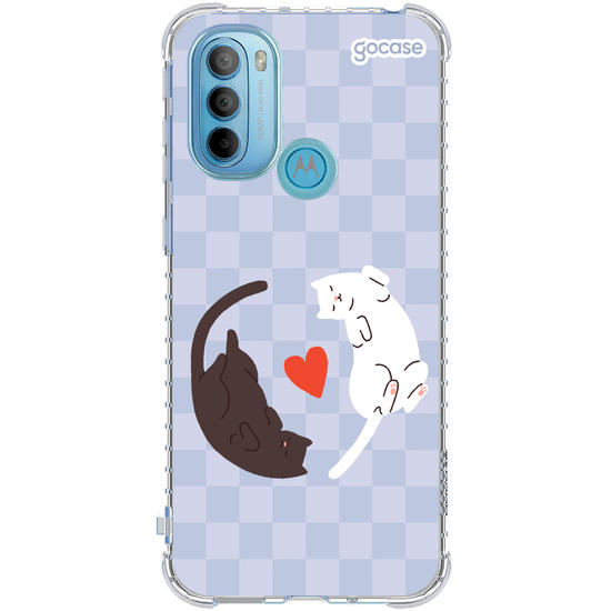 Capinha para celular Valentines Cats - Lovely