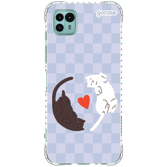 Capinha para celular Valentines Cats - Lovely