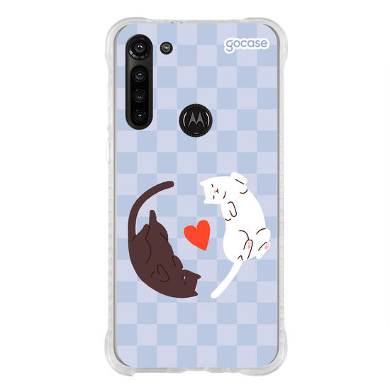 Capinha para celular Valentines Cats - Lovely