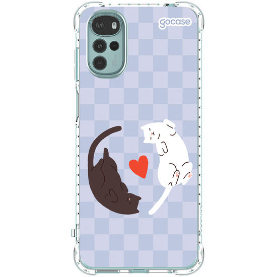 Capinha para celular Valentines Cats - Lovely