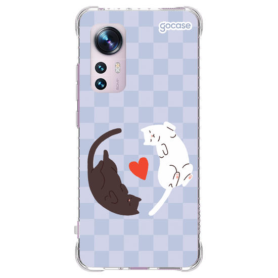 Capinha para celular Valentines Cats - Lovely