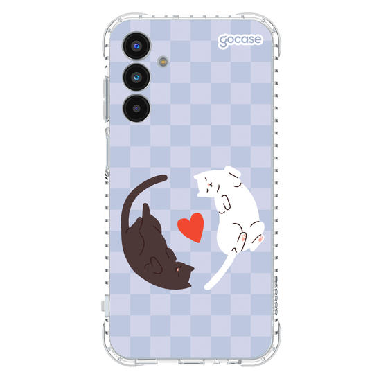 Capinha para celular Valentines Cats - Lovely