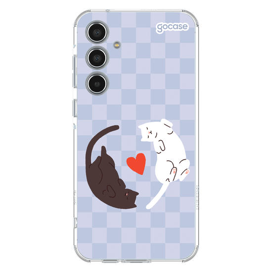 Capinha para celular Valentines Cats - Lovely