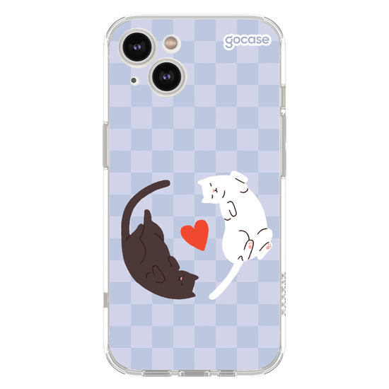 Capinha para celular Valentines Cats - Lovely