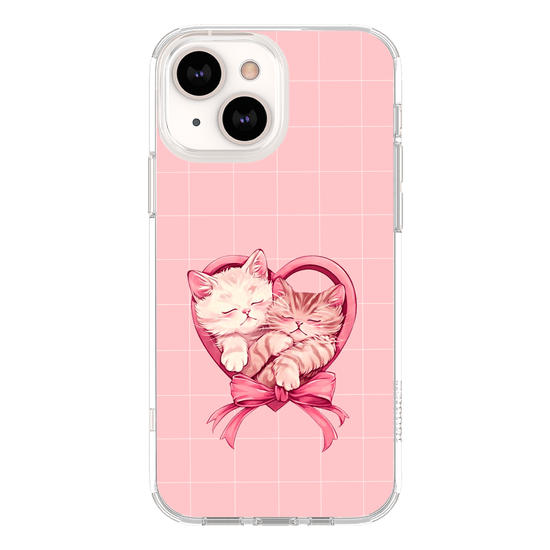 Valentines Cats - Heart Phone Case
