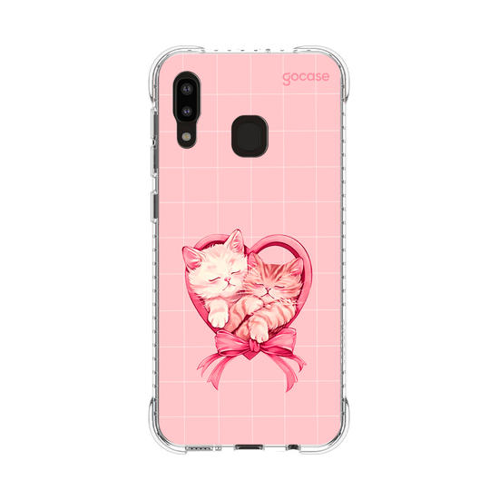 Capinha para celular Valentines Cats - Heart