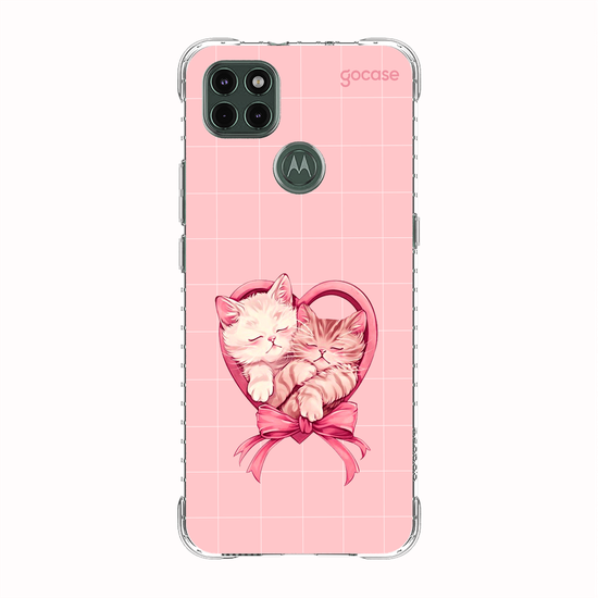 Capinha para celular Valentines Cats - Heart