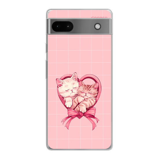 Valentines Cats - Heart Phone Case