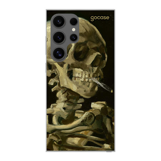 Van Gogh - Head of a Skeleton with a Burning Cigarette Phone Case