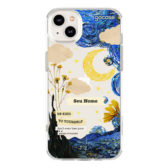 Capinha para celular Vincent Van Gogh - Colagem Noite Estrelada