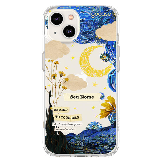 Capinha para celular Vincent Van Gogh - Colagem Noite Estrelada