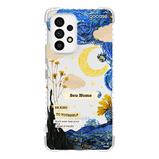 Capinha para celular Vincent Van Gogh - Colagem Noite Estrelada
