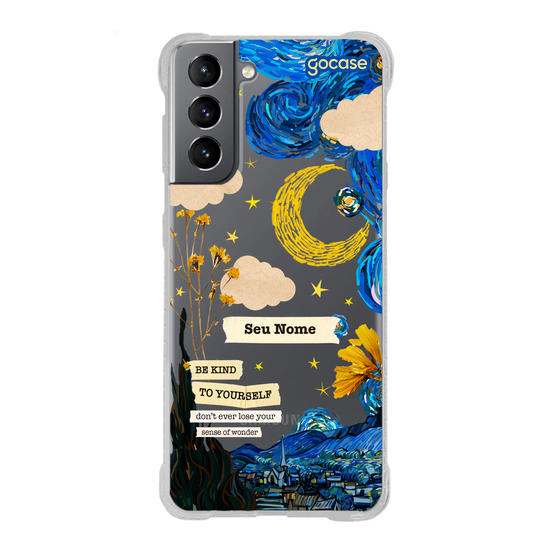Capinha para celular Vincent Van Gogh - Colagem Noite Estrelada