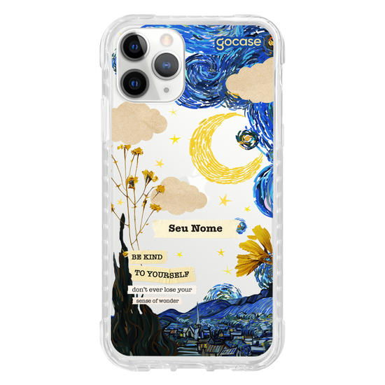 Capinha para celular Vincent Van Gogh - Colagem Noite Estrelada