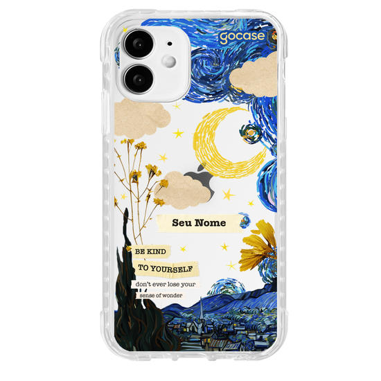 Capinha para celular Vincent Van Gogh - Colagem Noite Estrelada
