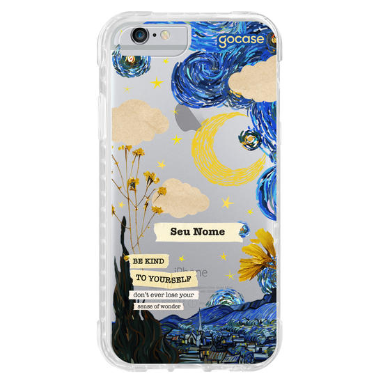 Capinha para celular Vincent Van Gogh - Colagem Noite Estrelada