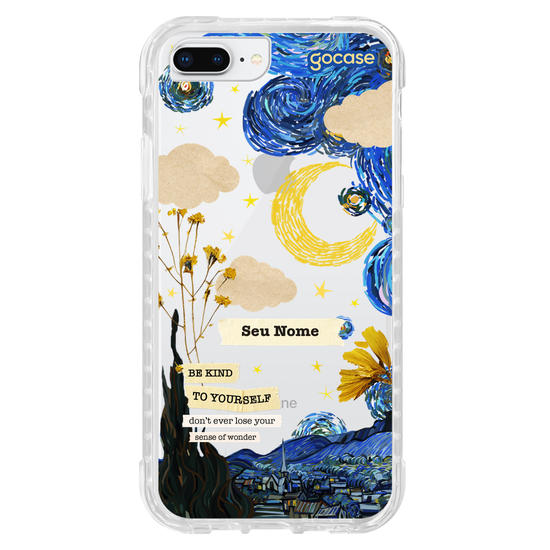 Capinha para celular Vincent Van Gogh - Colagem Noite Estrelada