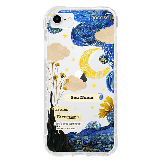Capinha para celular Vincent Van Gogh - Colagem Noite Estrelada