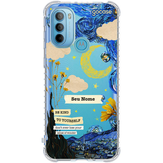 Capinha para celular Vincent Van Gogh - Colagem Noite Estrelada