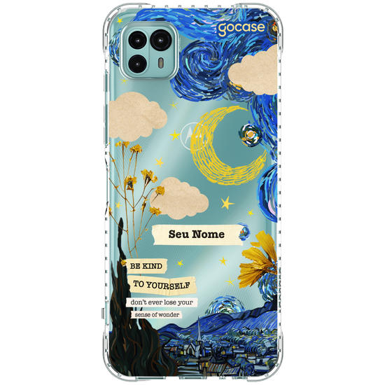 Capinha para celular Vincent Van Gogh - Colagem Noite Estrelada