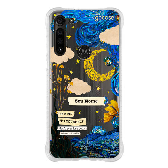 Capinha para celular Vincent Van Gogh - Colagem Noite Estrelada