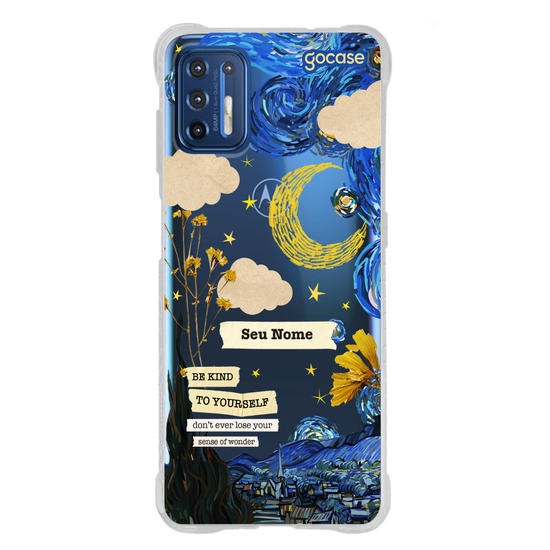 Capinha para celular Vincent Van Gogh - Colagem Noite Estrelada