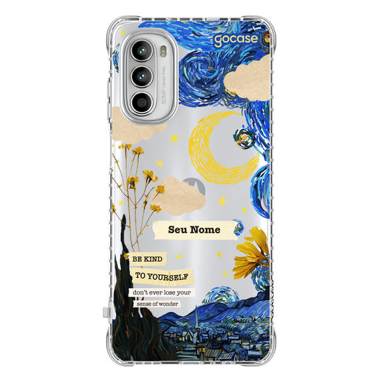 Capinha para celular Vincent Van Gogh - Colagem Noite Estrelada