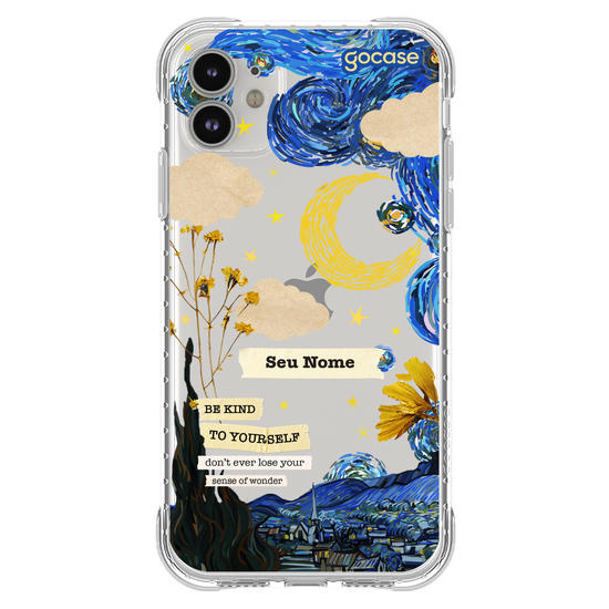 Capinha para celular Vincent Van Gogh - Colagem Noite Estrelada