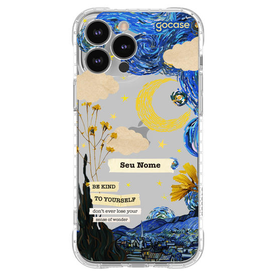 Capinha para celular Vincent Van Gogh - Colagem Noite Estrelada