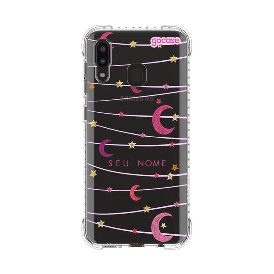 Capinha para celular Varal de Lua e Estrelas