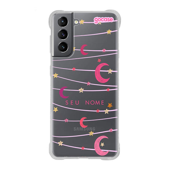 Capinha para celular Varal de Lua e Estrelas