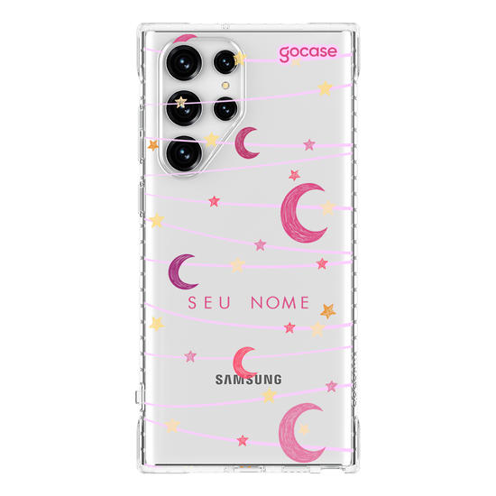 Capinha para celular Varal de Lua e Estrelas