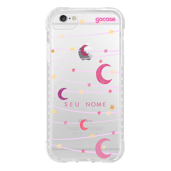 Capinha para celular Varal de Lua e Estrelas