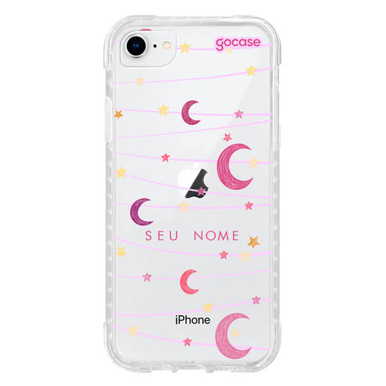 Capinha para celular Varal de Lua e Estrelas